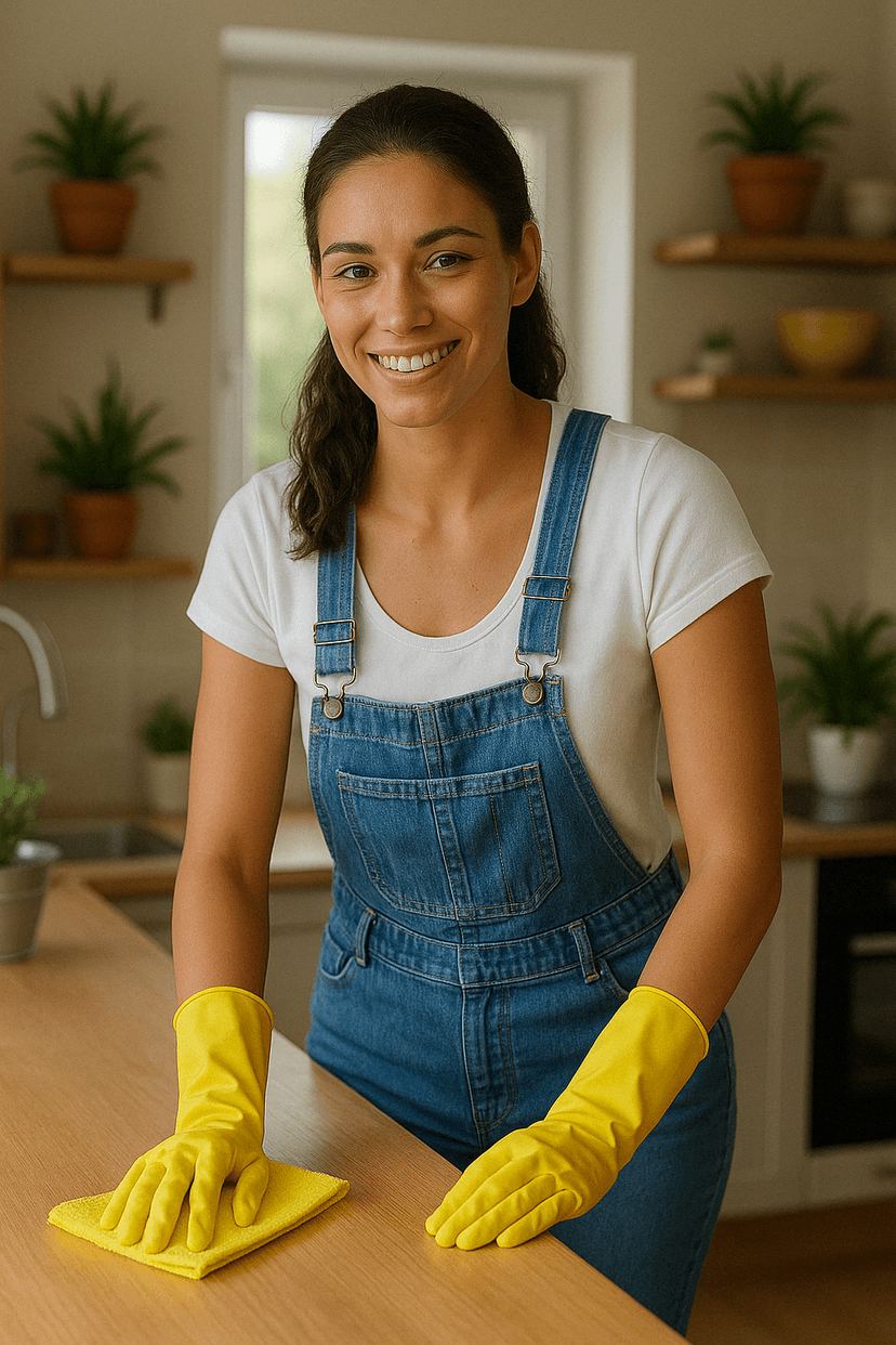 Profissional de limpeza qualificada